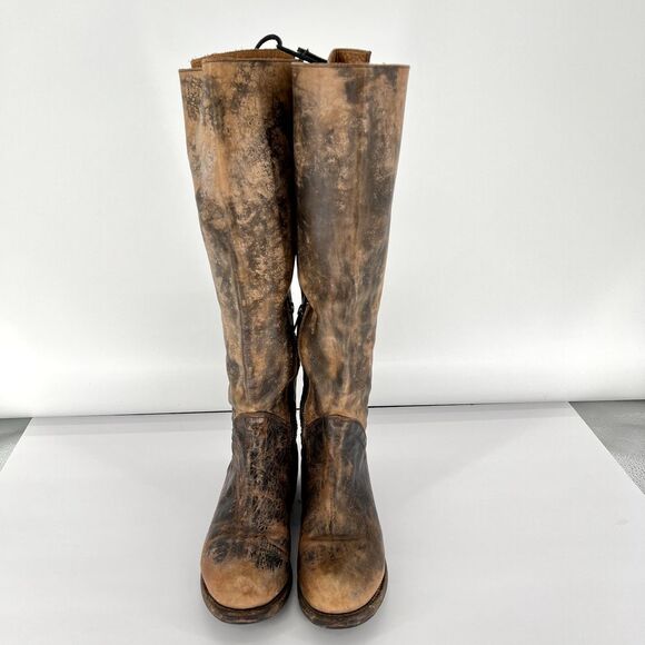 BED STU Manchester Cobbler Series Boots US 7 Leather Riding Tall Boot Distressed - Picture 3 of 14